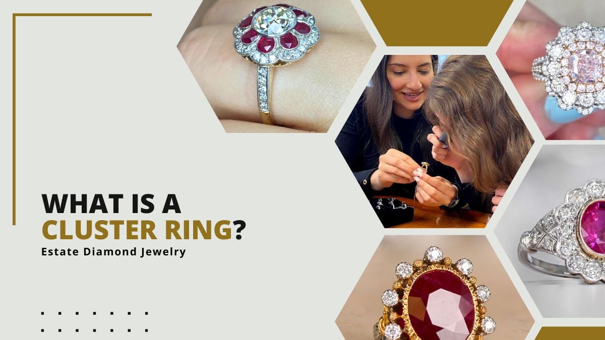 Cluster rings and customers loupe cluster ring