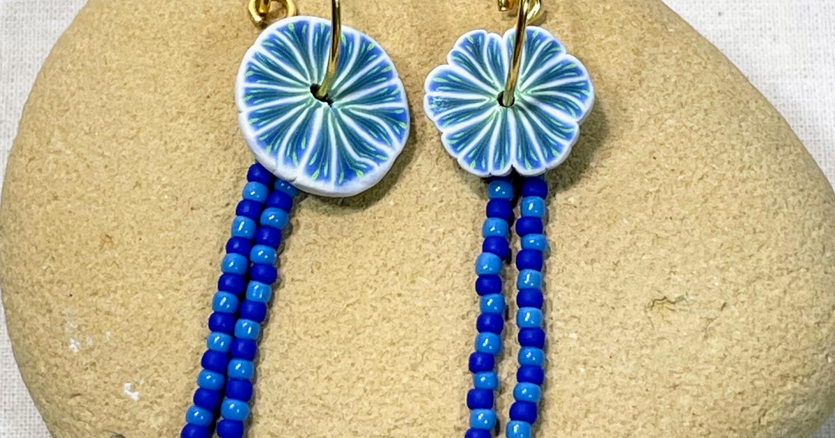 制作两股串珠流苏耳环组件