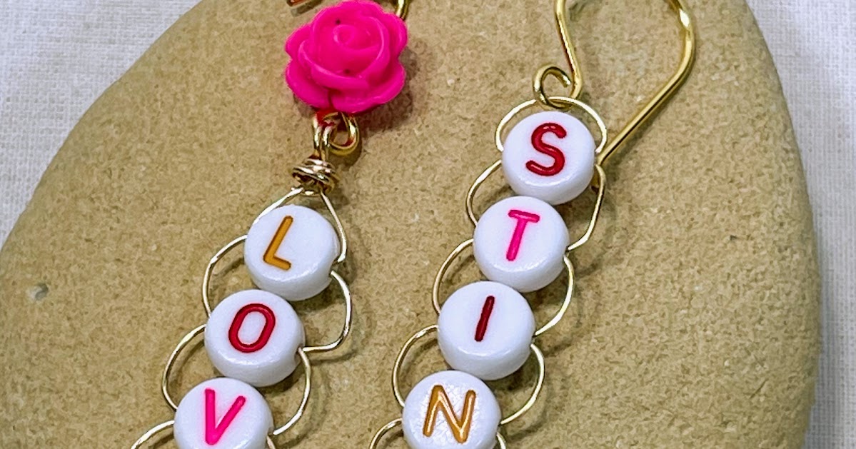 用铁丝制作情书珠耳环