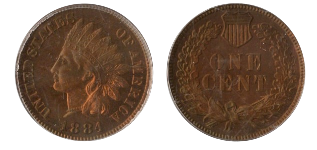 1884 Indian Head Cent