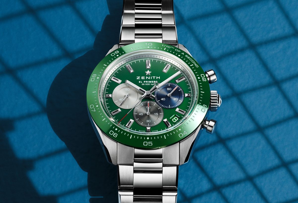 Nvja194t zenith chronomaster sport green 2