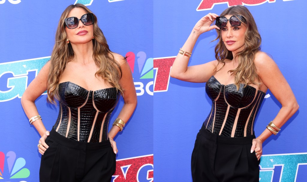 Sofía Vergara 在紧身胸衣上衣的“AGT”中融入了爬行动物的灵感