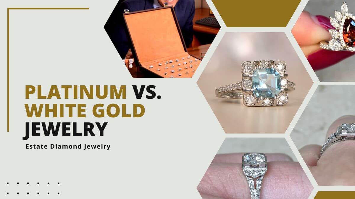 Platinum jewelry ring and white gold rings jewelry