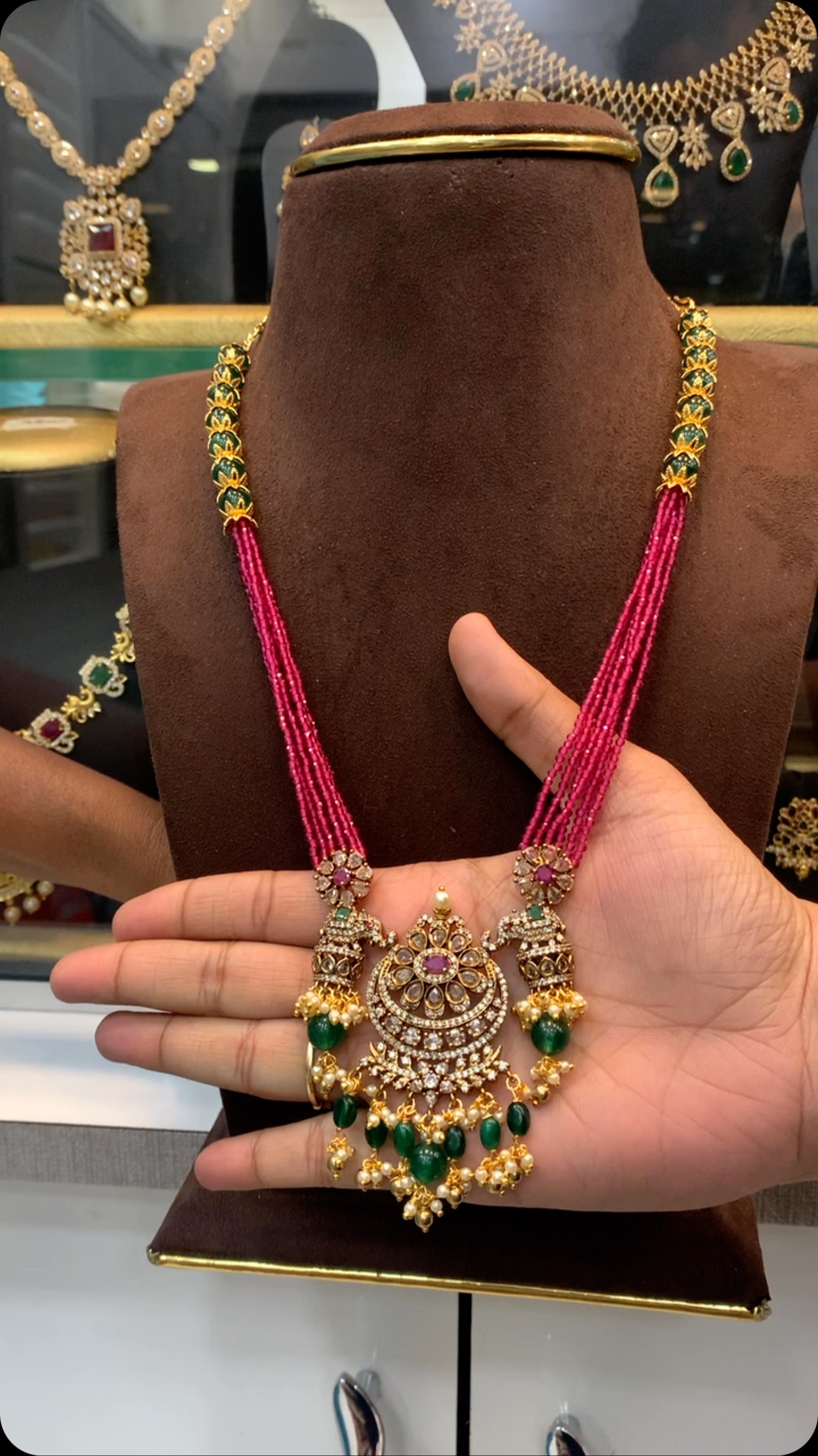 Beaded Long Necklace From