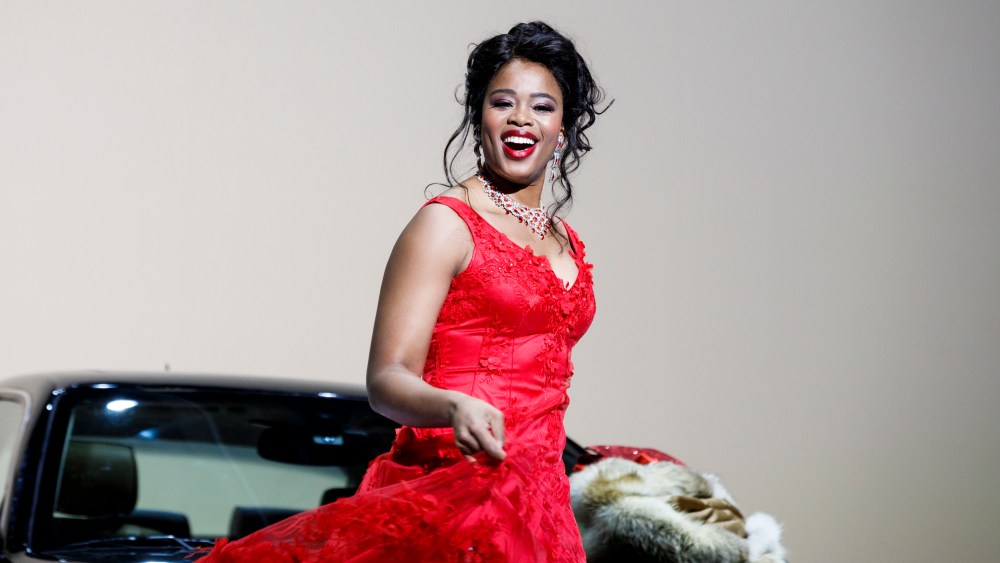 Pretty Yende as Norina in a 2019 production of “Don Pasquale” at the Paris Opera