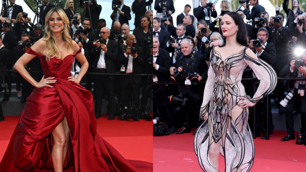 Heidi Klum and Eva Green at the 77th Cannes Film Festival held at the Palais des Festivals on May 15, 2024, in Cannes, France.