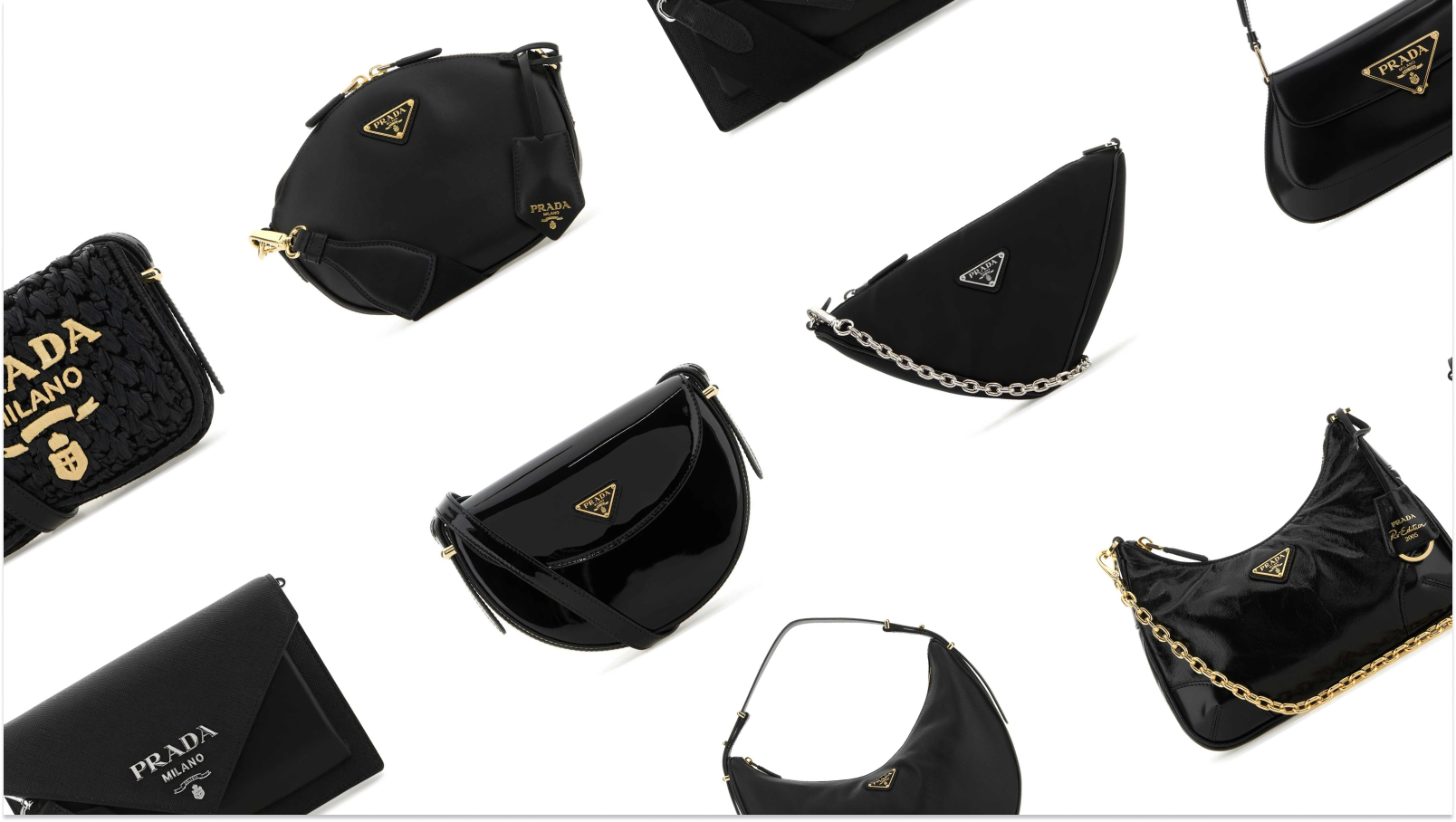 黑色 Prada 单肩包是奢华实用风格的象征