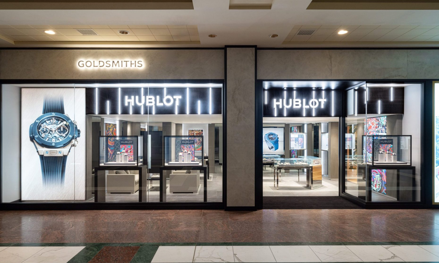 金史密斯 (Goldsmiths) 开设全新宇舶 (Hublot) 精品店