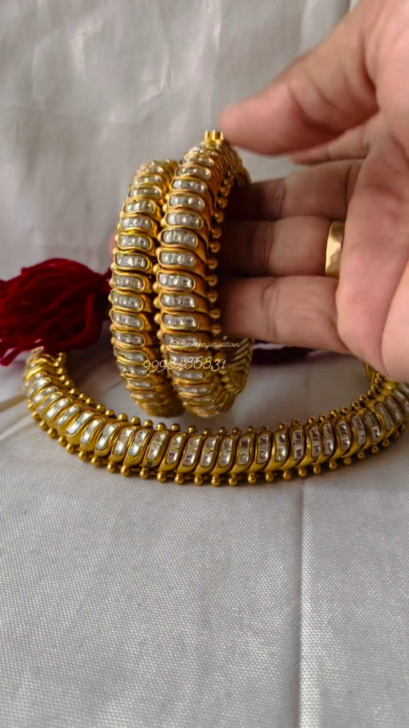 92.5 Silver Flexible Kada Bangles From