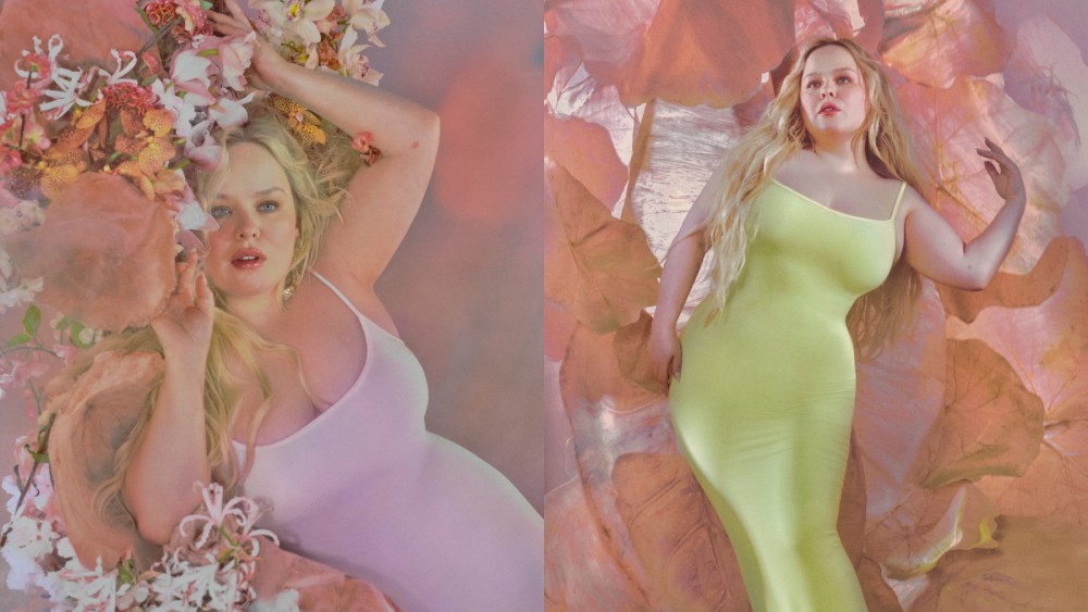 Nicola Coughlan for Skims, Kim Kardashian brand, soft lounge, slipdress, Nicola Coughlan for Skims, skims model ambassador campaign, bridgerton actress