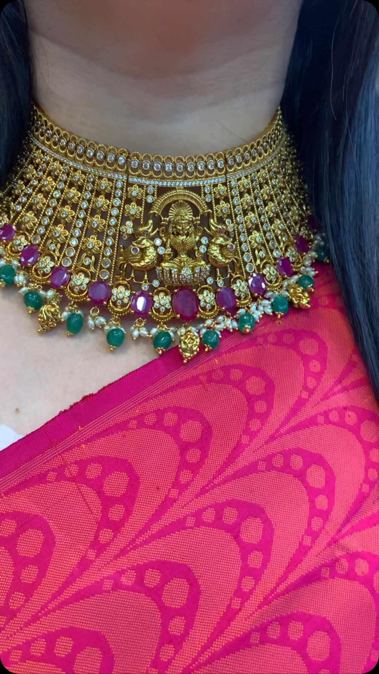 Traditional Lakshmi Design Choker From