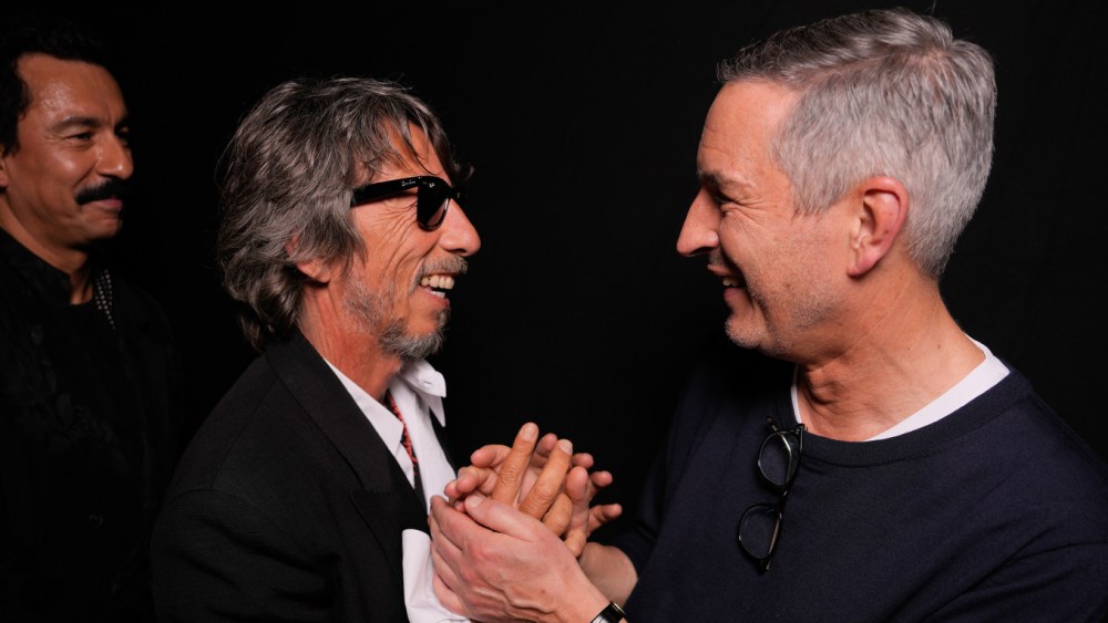 Pierpaolo Piccioli and Dries Van Noten at the Dries Van Noten Spring 2025 ready-to-wear show