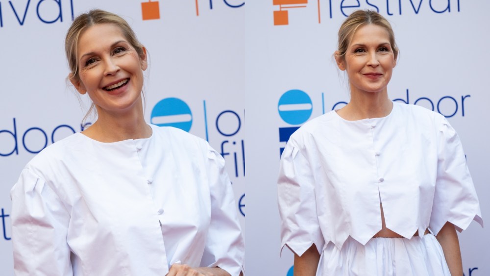 Kelly Rutherford attends the Outdoor Film Festival on July 5 in San Valentino Torio, Italy.