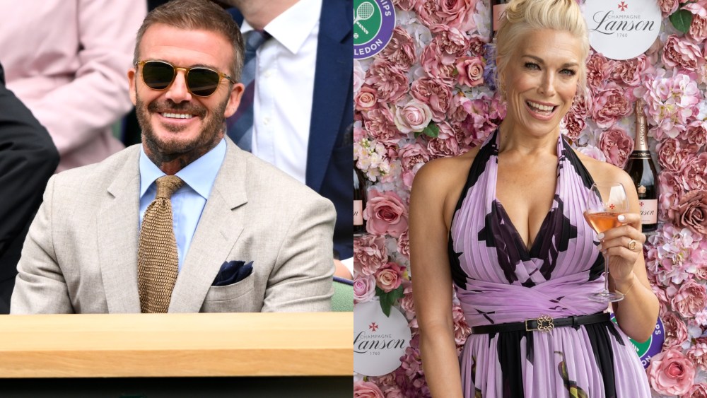 David Beckham attends day one of the Wimbledon Tennis Championships at the All England Lawn Tennis and Croquet Club on July 1 in London. Hannah Waddingham attends day three of the Wimbledon Tennis Championships at the All England Lawn Tennis and Croquet Club on July 3 in London.