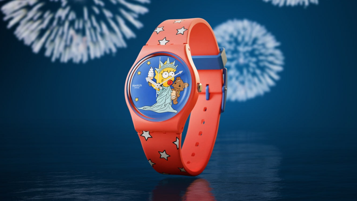 与 Swatch 和辛普森一家一起庆祝 7 月 4 日