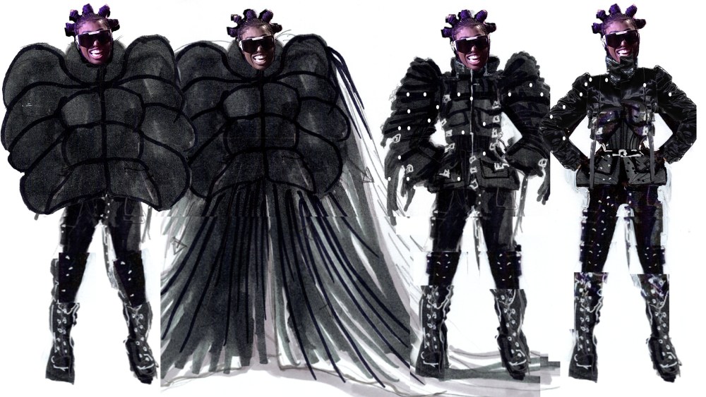 Missy Elliott’s tour costumes by June Ambrose.