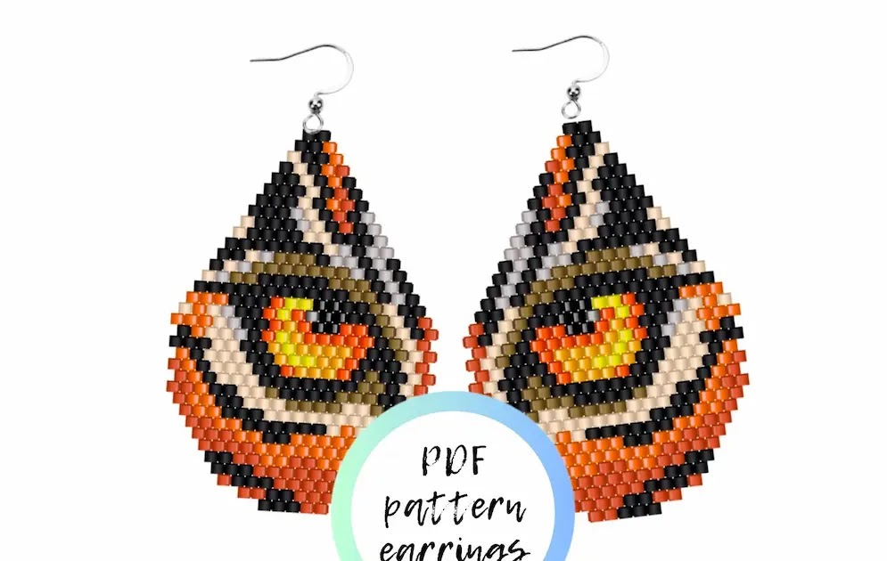 DoellePatterns / The Beading Gem 的自然风格串珠耳环图案