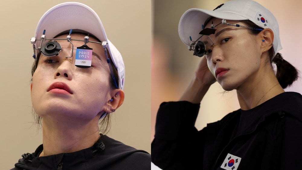 Kim Yeji competes at the 2024 Paris Olympics on July 28, Fila, The North Face, athletes, sports, pistol shooting