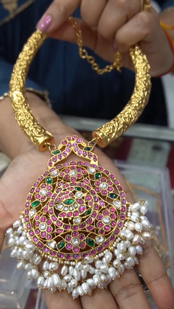 Imitation Jadau Kundan Jhumkas with Mattal From 'Vriksham'