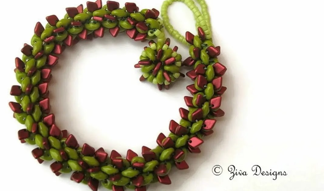 串珠首饰制作教程，作者：zivadesigns / The Beading Gem