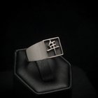 我最近制作的定制方形戒指 - 纯银