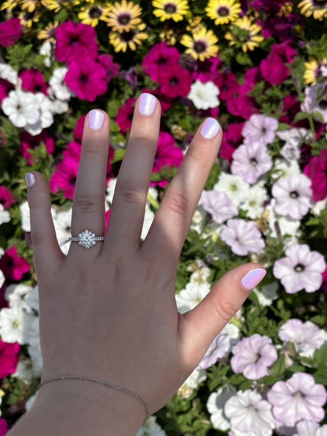 我说是的！这是我的雪花戒指❄️