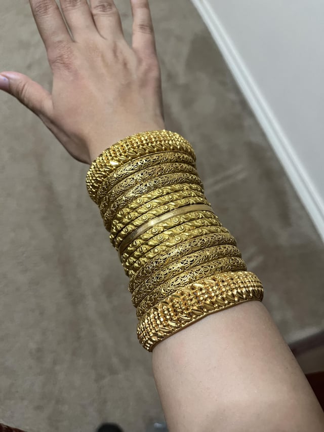 22K 金结婚手链
