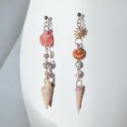 我的第一对手工贝壳耳环