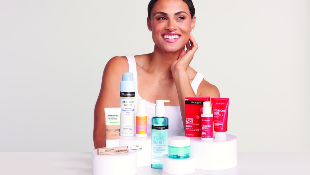 Sydney McLaughlin-Levrone with Neutrogena products