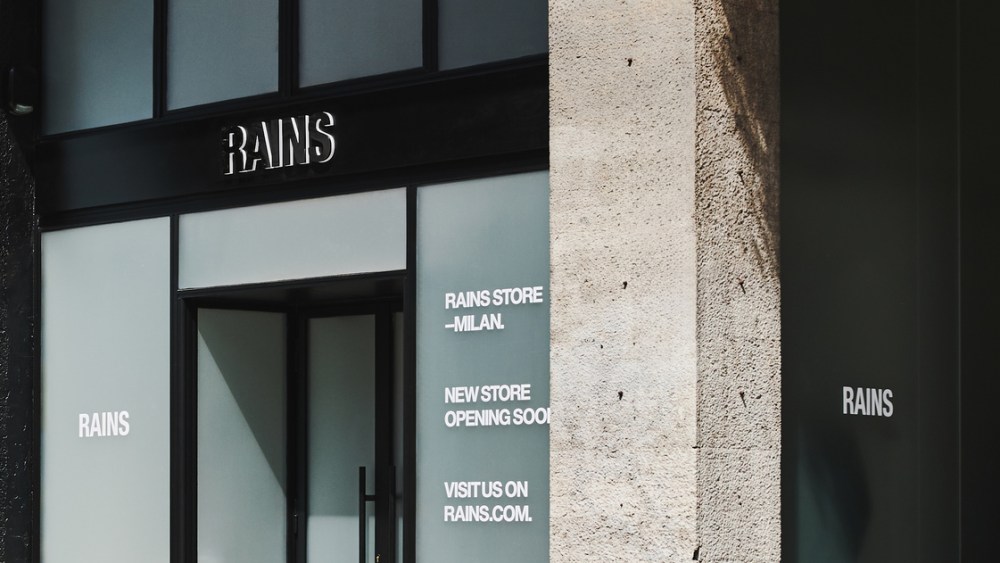 The Rains flagship store in Milan.