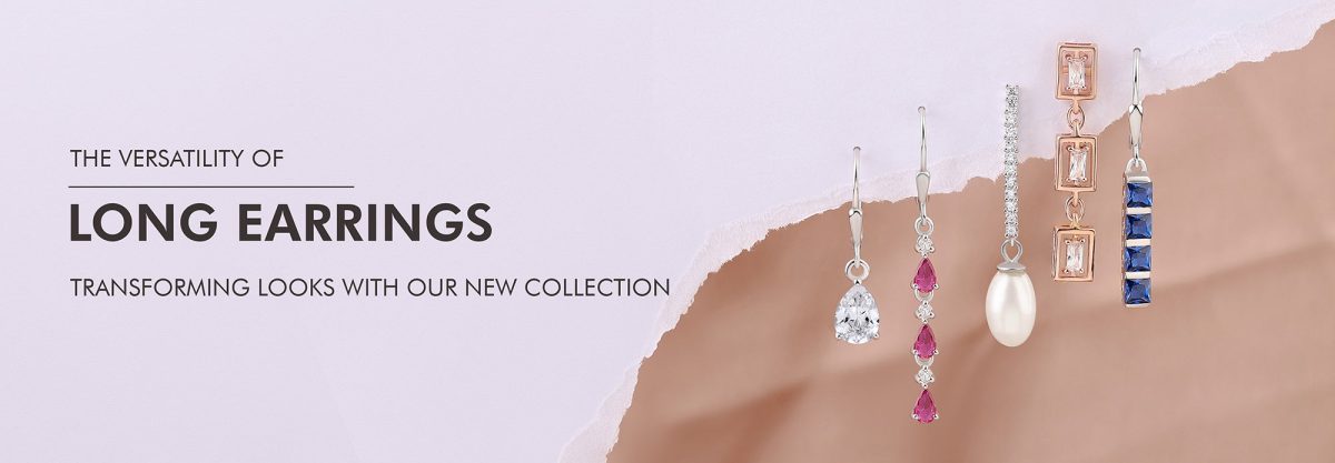 Buy pure silver and gold dangle earrings for women