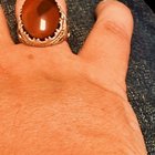 1/2 英寸银盘，采用与制作戒指相同的宝石制成（黎巴嫩手工制作）