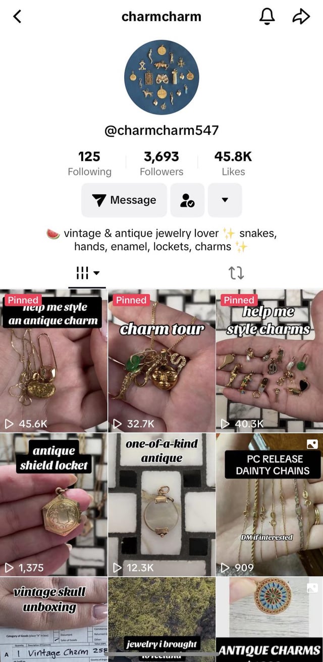 JewelryTok 上还有其他人吗？这是我最喜欢的帐户之一