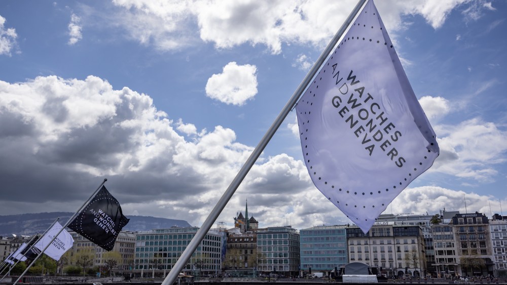 A view of Geneva during the Watches and Wonders fair.