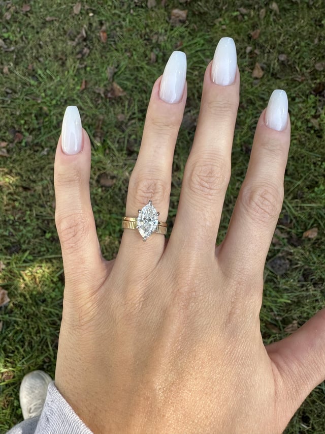 我终于拿到结婚戒指了！