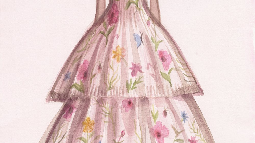 Mats Gustafson illustration Natalie Portma 'Miss Dior' dress book