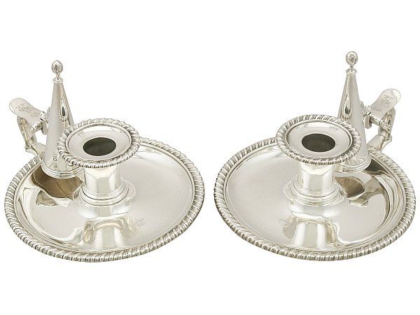 silver chambersticks