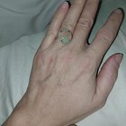 4.5 克拉蛋白石戒指，钻石，14k 金