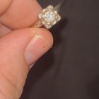 婚礼钟声 14k 金单石戒指