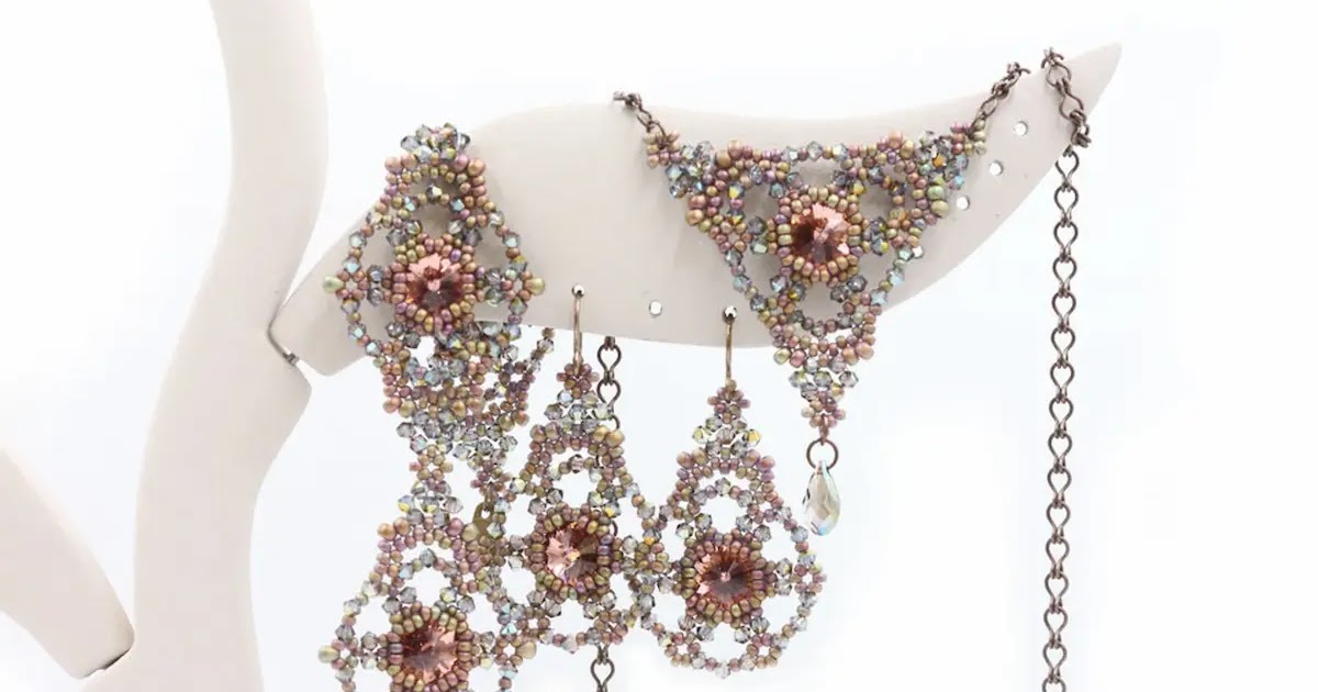 SidoniasBeads 岩石摄政风格/宝石串珠的美丽串珠首饰教程和图案