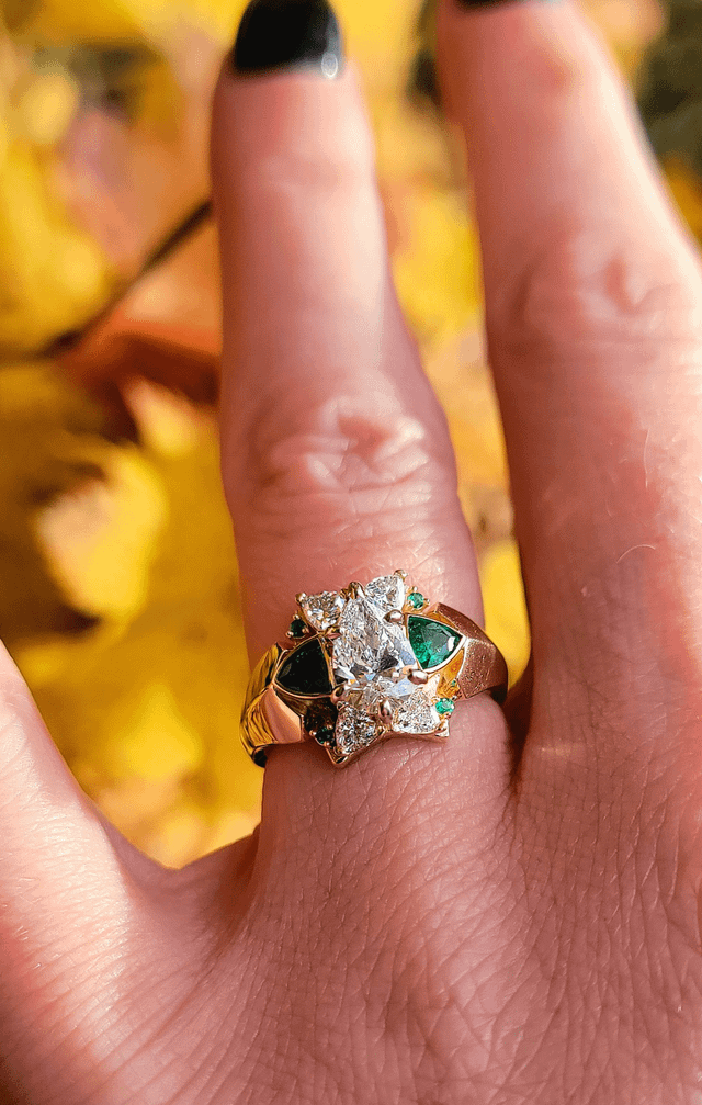 这是戒指。她说是啊！！