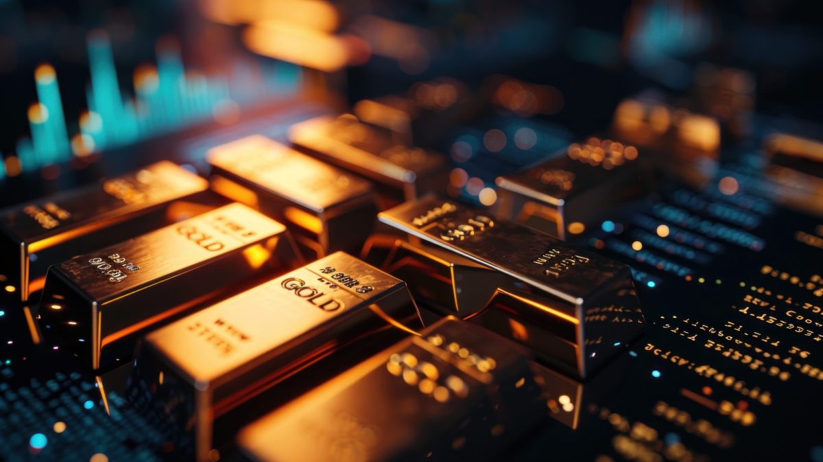 黄金闪闪发光，而股票则散发出中国人工智能工具的担忧