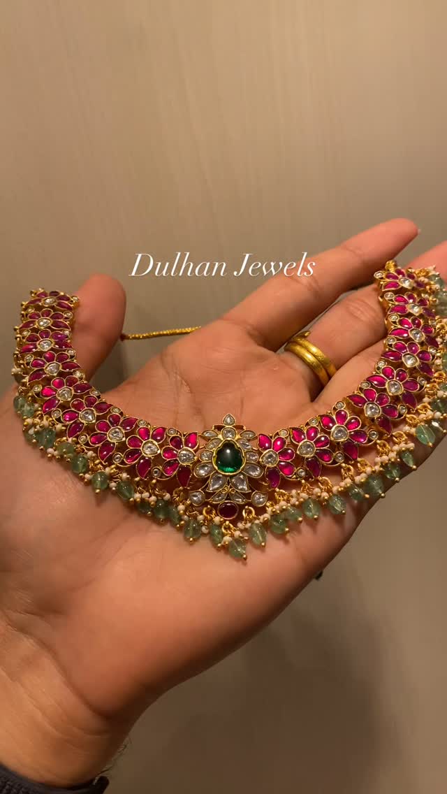 Gold Antique Lakshmi Kasu Haram From 'Pavithra Jewels'