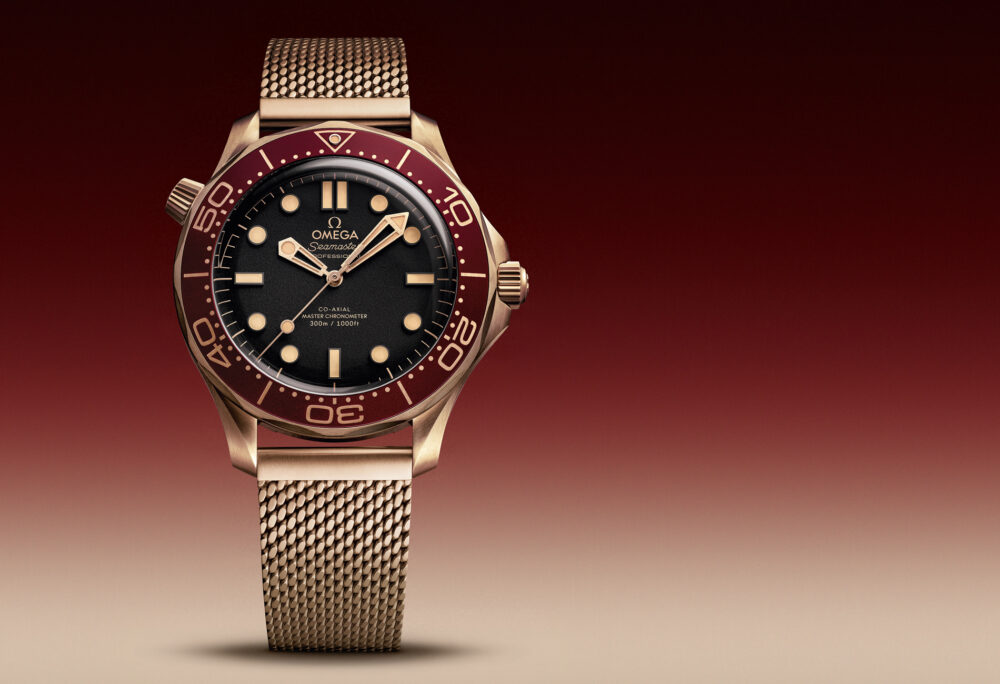 Omega Seamaster潜水员300m青铜和勃艮第10