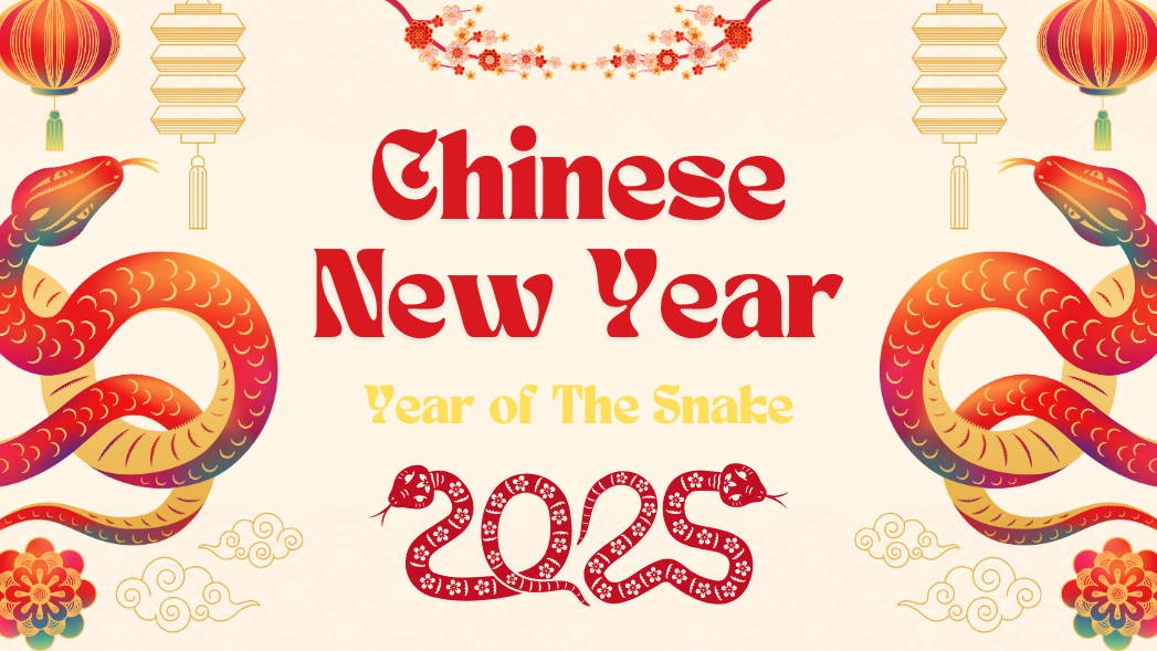 农历新年的蛇配件