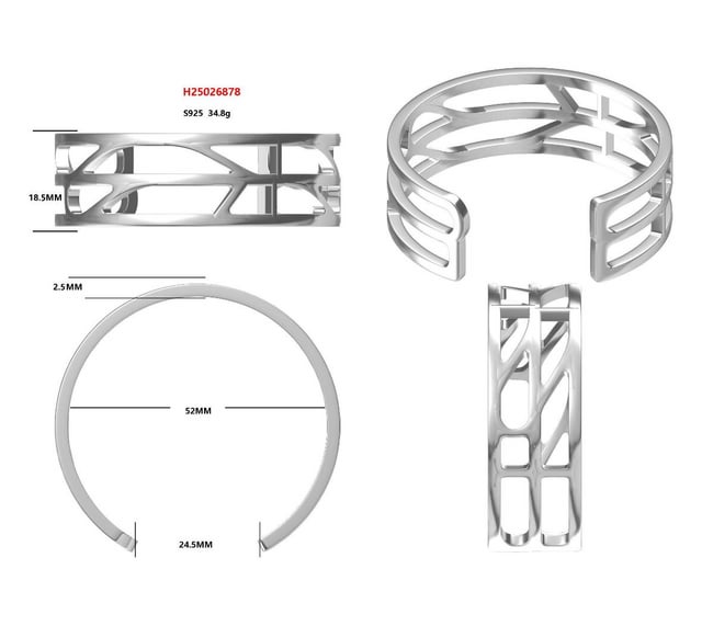 有助于更改指定的袖口手镯的大小
