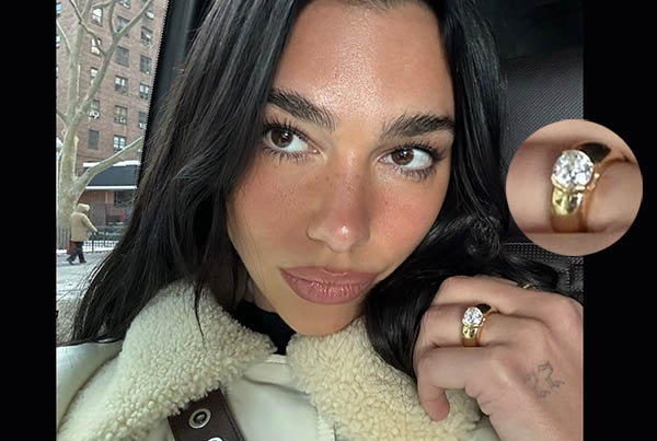 Dua Lipa似乎证实了与最近的《戒指》文章订婚的谣言