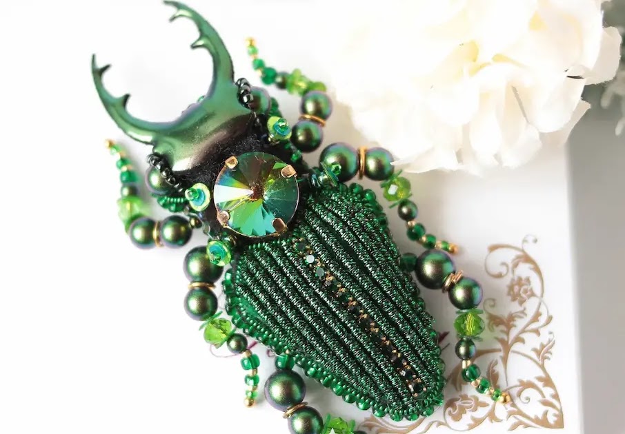 Yatsurabead / Geem装饰的令人惊叹的令人惊叹的昆虫珠宝