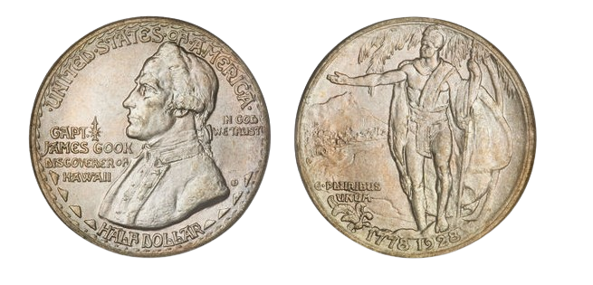 1928 Hawaiian 50c Silver Commemorative