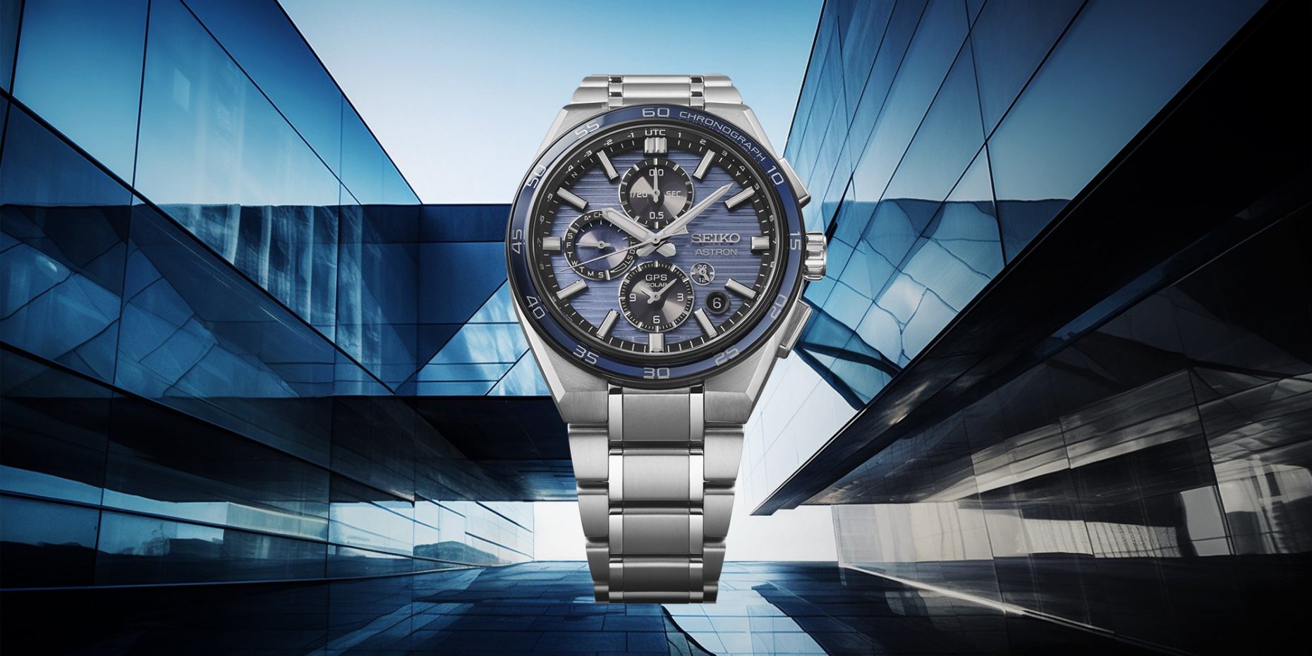 全新的精工Astron GPS GPS太阳能双级计时表